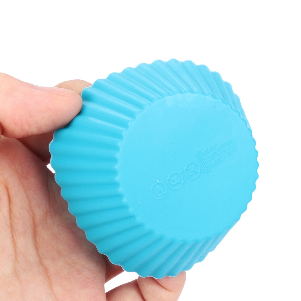 Set 1/3/5 Khuôn silicon, khuôn làm bánh, đổ thạch cỡ lớn, khuôn cupcake nhựa dẻo nhiều màu ngẫu nhiên tại shop NEM