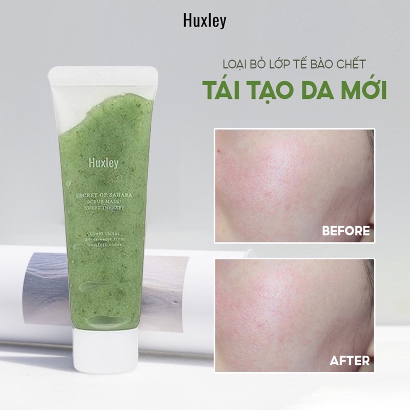 Tẩy Tế Bào Chết, Dưỡng Da Chiết Xuất Từ Xương Rồng Huxley Scrub Mask Therapy