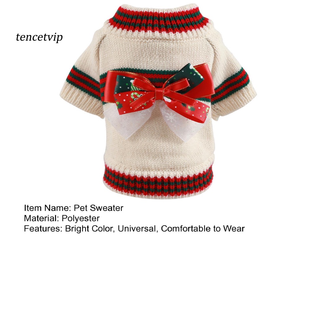 Áo Sweater Phong Cách Giáng Sinh Xinh Xắn Cho Thú Cưng