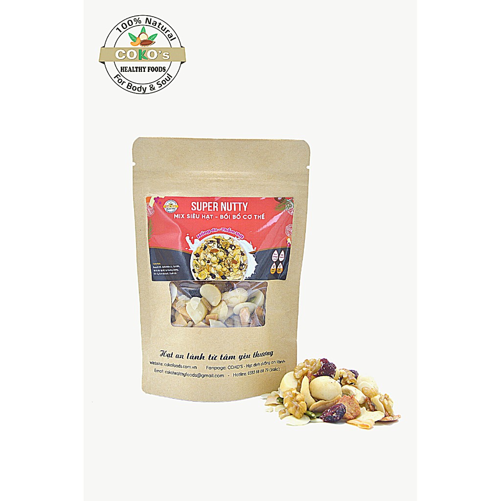 Ngũ Cốc Granola Sêu Hạt Bồi Bổ Cơ Thể Super Nutty 100gr COKO'S FOOD, Ngũ Cốc Dinh Dưỡng Hảo Hạng