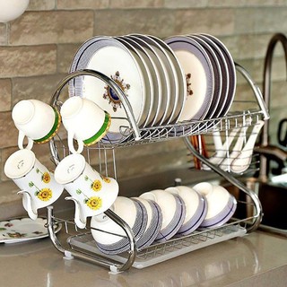 Kệ Chén Inox 2 Tầng