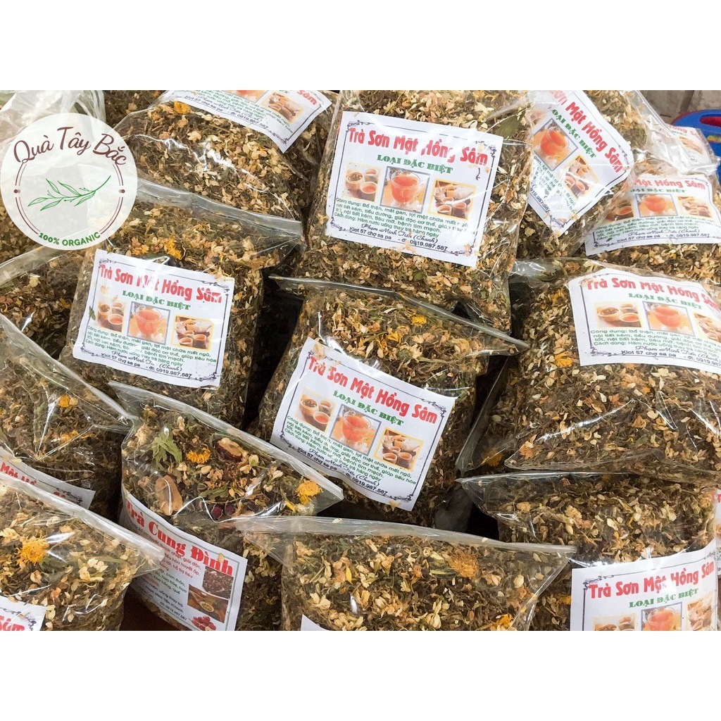 Trà Sơn Mật Hồng Sâm Sapa Loại 1 Mát Gan Đẹp Da túi 1kg