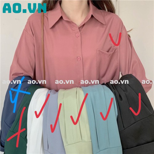 {ao.vn} Áo sơ mi nữ cổ polo dáng dấu quần 2021 FREESHIP 50K A,033 | BigBuy360 - bigbuy360.vn