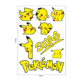 Tem decal sticker hình " PIKACHU " kiểu dáng độc đáo