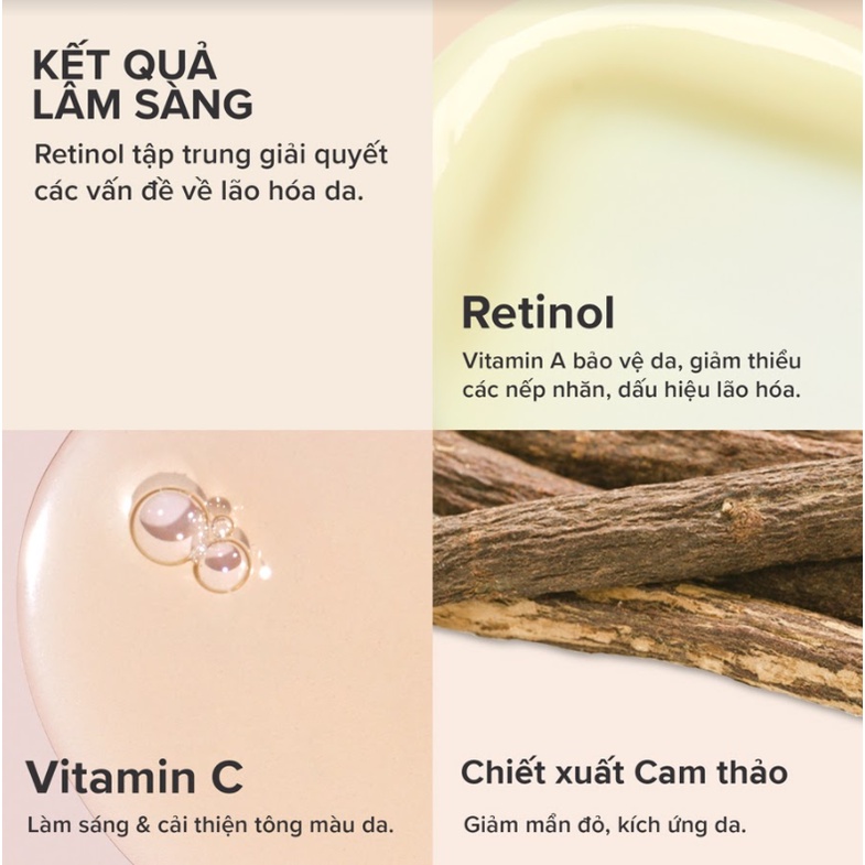 Tinh chất làm mờ nám và nếp nhăn Paula's Choice 1% Retinol Clinical Treatment 5ml & 30ml [NHẬP KHẨU CHÍNH HÃNG 100%]