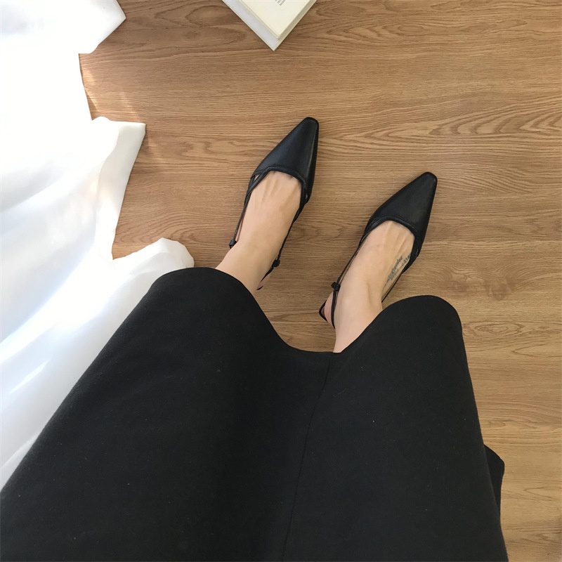 Giày cao gót IELGY mũi nhọn kiểu Pháp thời trang cho nữ