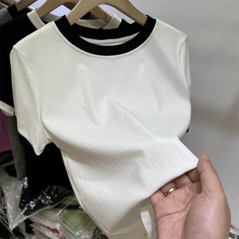 NRVP Áo Thun Mỏng Tay Ngắn Phong Cách Hàn Quốc Mới Mùa Hè 2022 Dành Cho Nữ