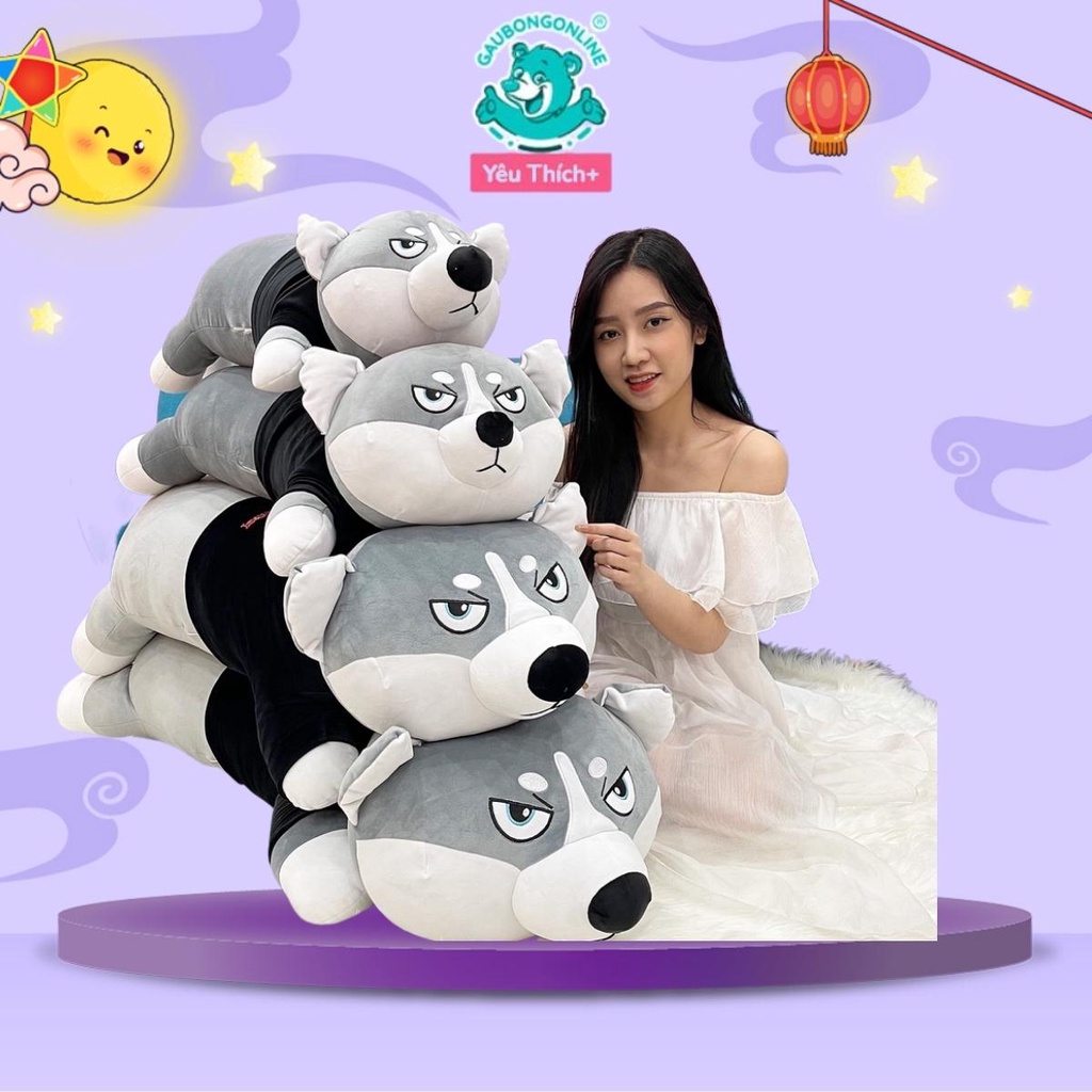 Gấu Bông Chó Husky Siêu To 1m7 Cao Cấp Gấu Bông Online