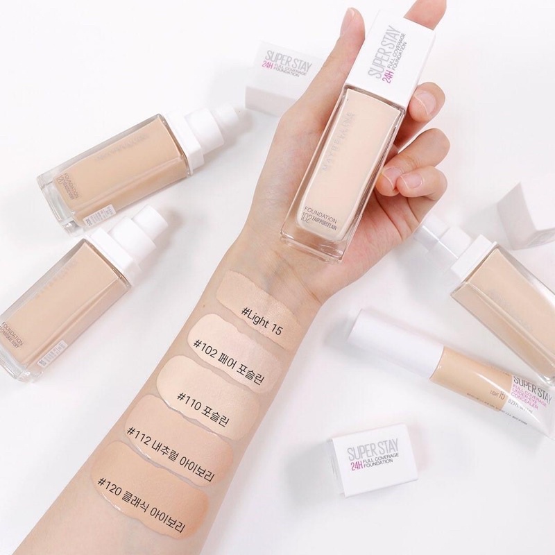 Kem Nền Che Phủ Hoàn Hảo, Bền Màu Lâu Trôi Maybelline Super Stay 24H Full Coverage Foundation 30ml