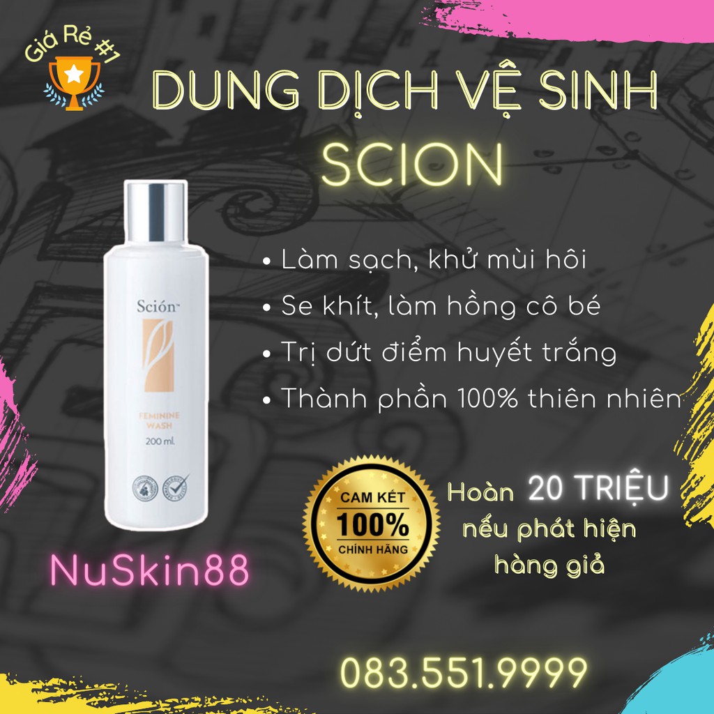 [ CHÍNH HÃNG 100% ] DUNG DỊCH VỆ SINH PHỤ NỮ SCION FEMININE WASH NUSKIN