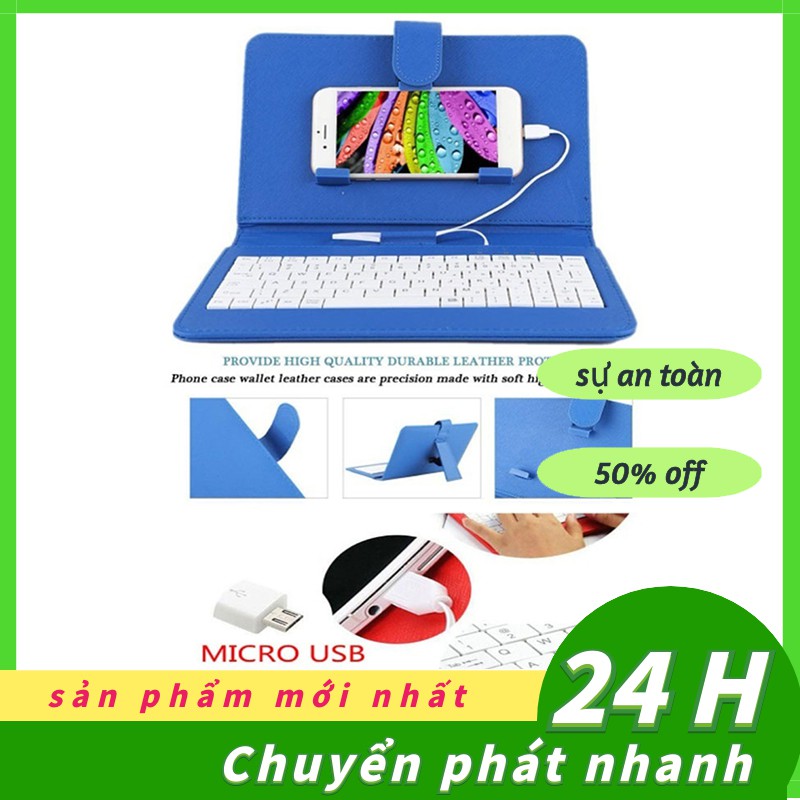Mini General Máy tính bảng có dây Bàn phím Bàn phím Bao da Bao da Cho Máy tính bảng Điện thoại Di động Bao gồm Bàn phím