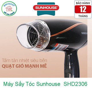 Máy sấy tóc sunhouse shd2306 cao cấp, máy sấy tóc nhỏ tiện lợi
