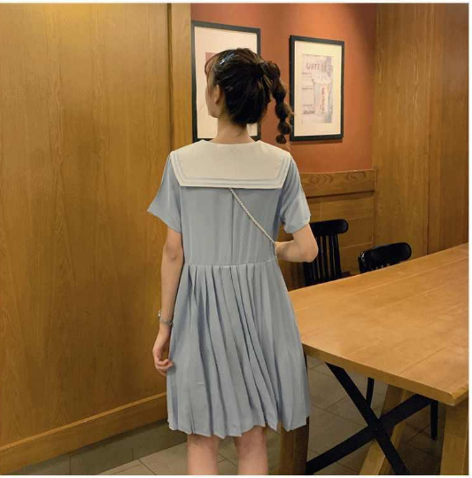 Đầm Tay Ngắn Thiết Kế Dáng Rộng Che Khuyết Điểm