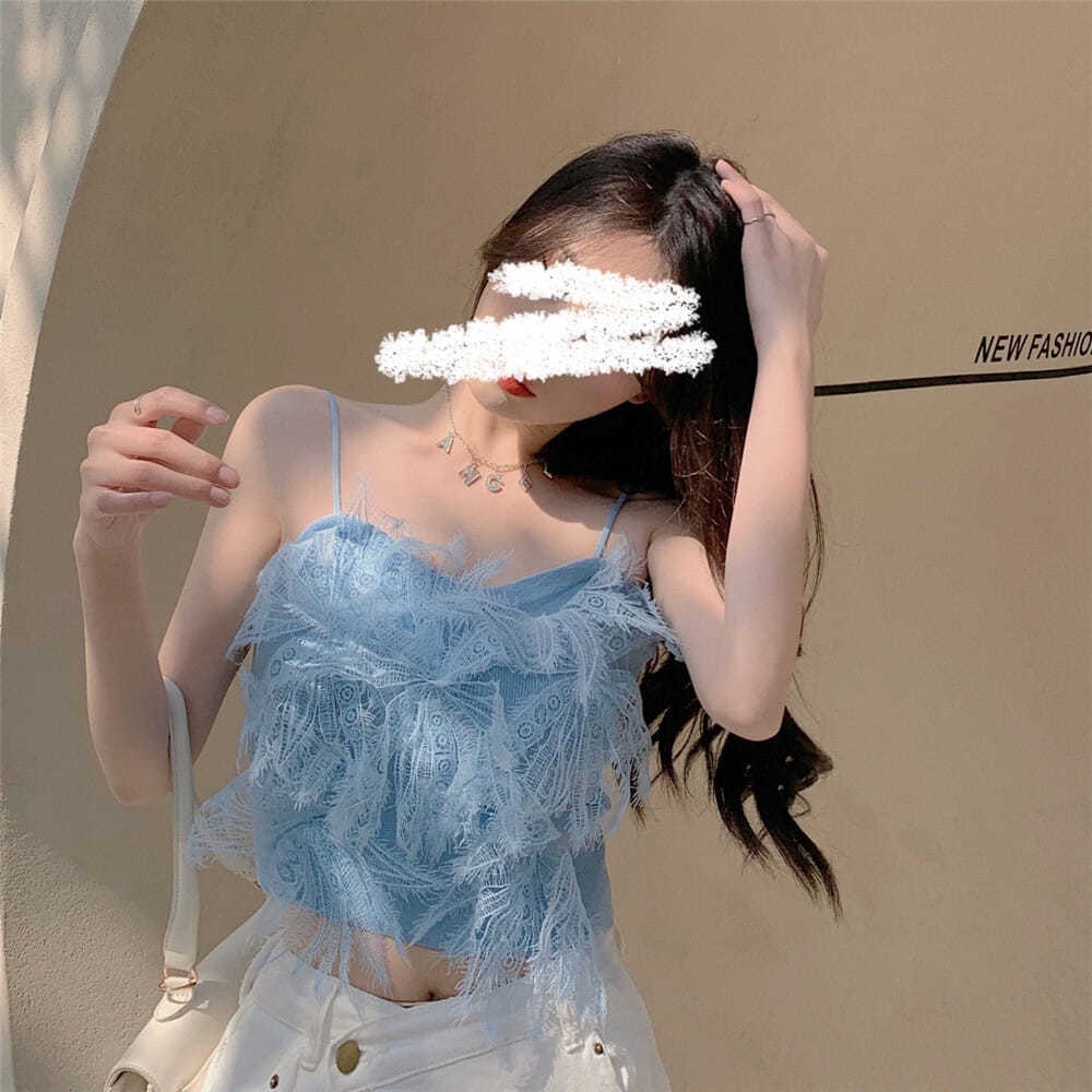 Jiashucheng Áo Hai Dây Dáng Ngắn Ôm Vừa Vặn Với Thiết Kế Lưng Đẹp Thời Trang Mùa Hè Cho Nữ