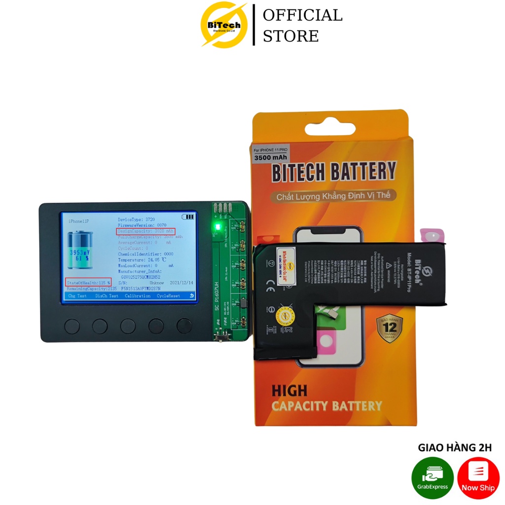 Pin điện thoại dung lượng cao BITECH BT-11Pro ( dung lượng 3500 mAh )