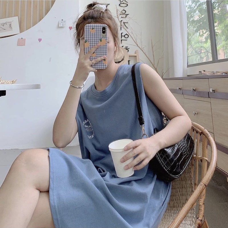 Váy Tanktop Kèm Áo Quây Trong Liền M365 -Teen 888