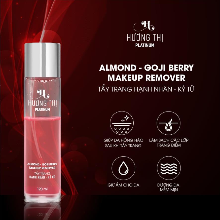 Nước Tẩy Trang Hạnh Nhân - Kỳ Tử Hương Thị - Almond - Goji Berry Makeup Remover 120 ml TĐl Nhàn Trương