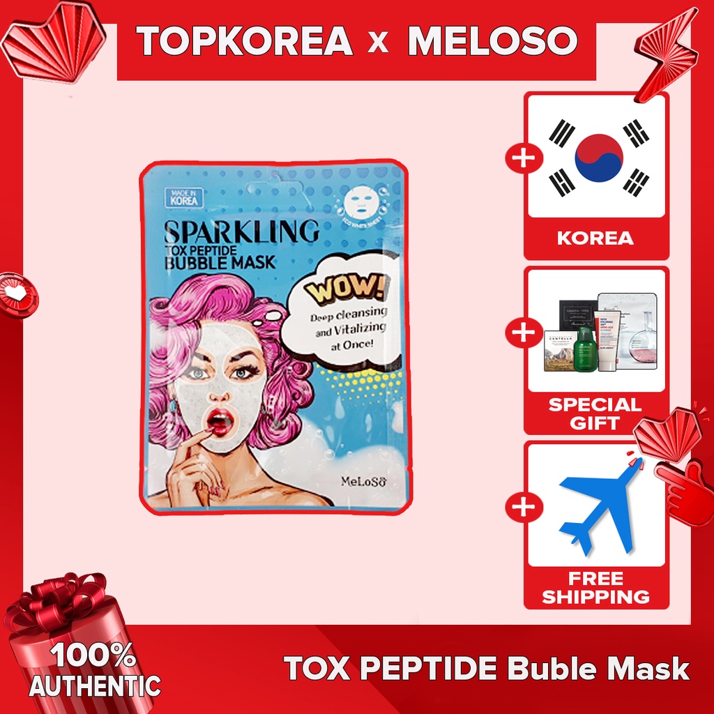 >Mặt nạ dưỡng da Meloso bong bóng núi lửa 25g chất lượng cao / TOPKOREA / Shipping from korea