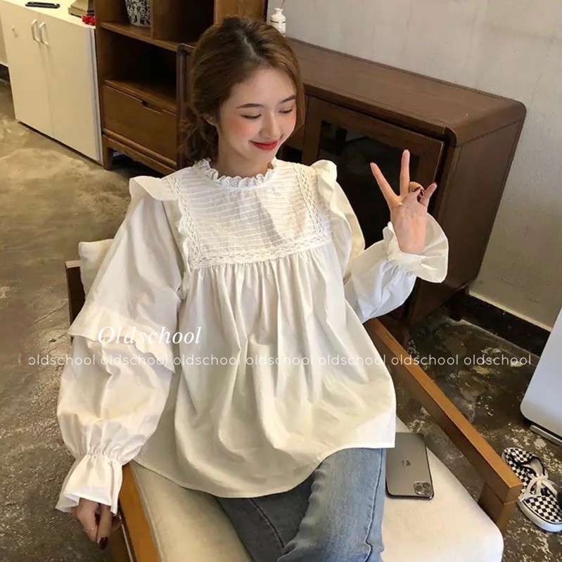 ÁO BABYDOLL XẾP LY NGANG (ảnh thật treo gương/video)