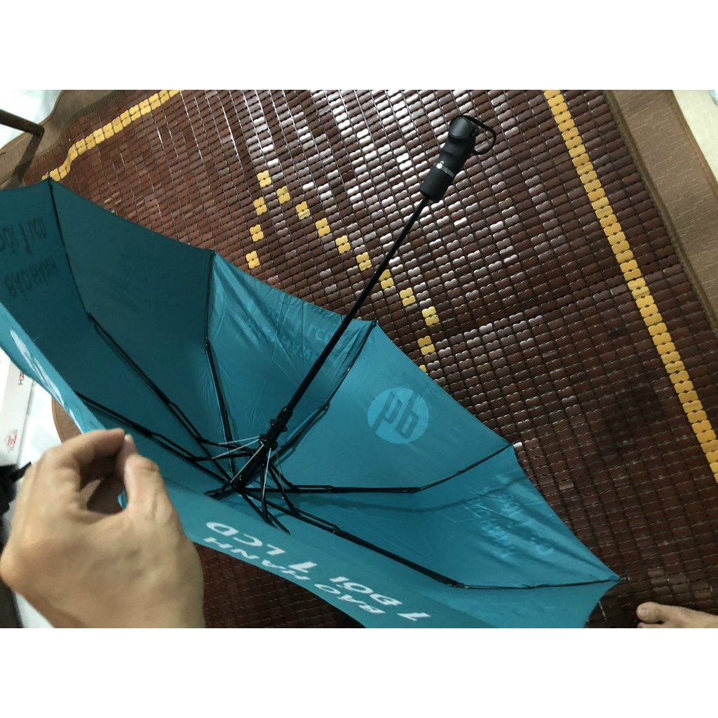 Ô dù  che mưa che nắng chống tia UV gập 3 tự động 1 chiều, Hàng quà tặng MTXT HP