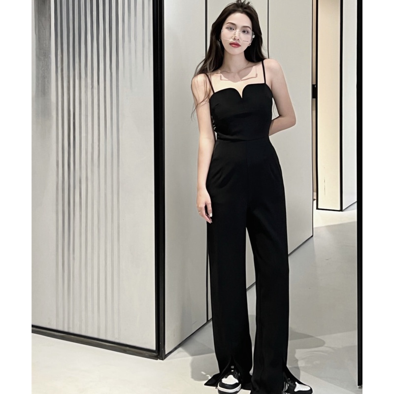 Jumpsuit Sát Nách Lưng Cao Thiết Kế Hợp Thời Trang Cho Phái Nữ