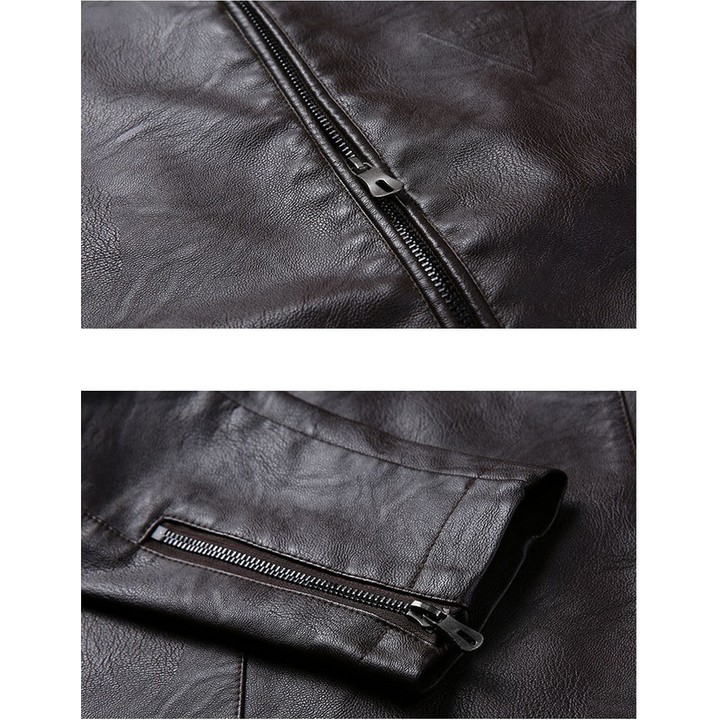 💥Flash Sale🎁 Áo Da Nam thời trang Hàn Quốc, Áo Khoác Da Nam, Lót nỉ siêu ấm | BigBuy360 - bigbuy360.vn