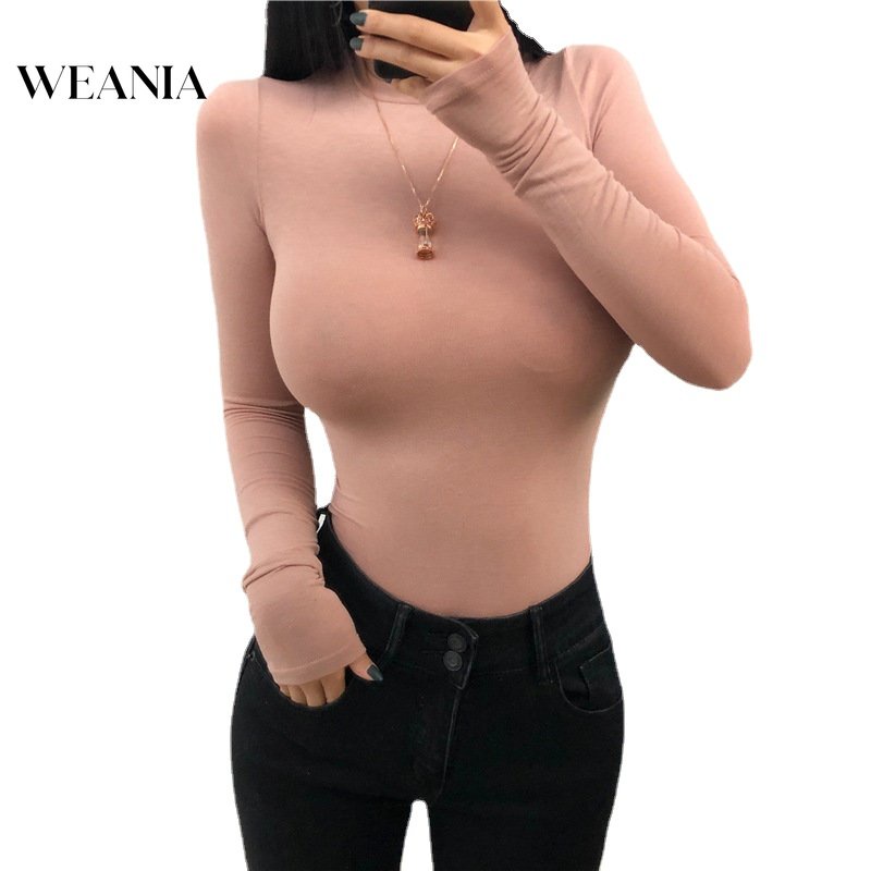 Áo Thun Tay Dài Cổ Tròn Trong Suốt Nhẹ Nhàng Quyến Rũ Dành Cho Nữ