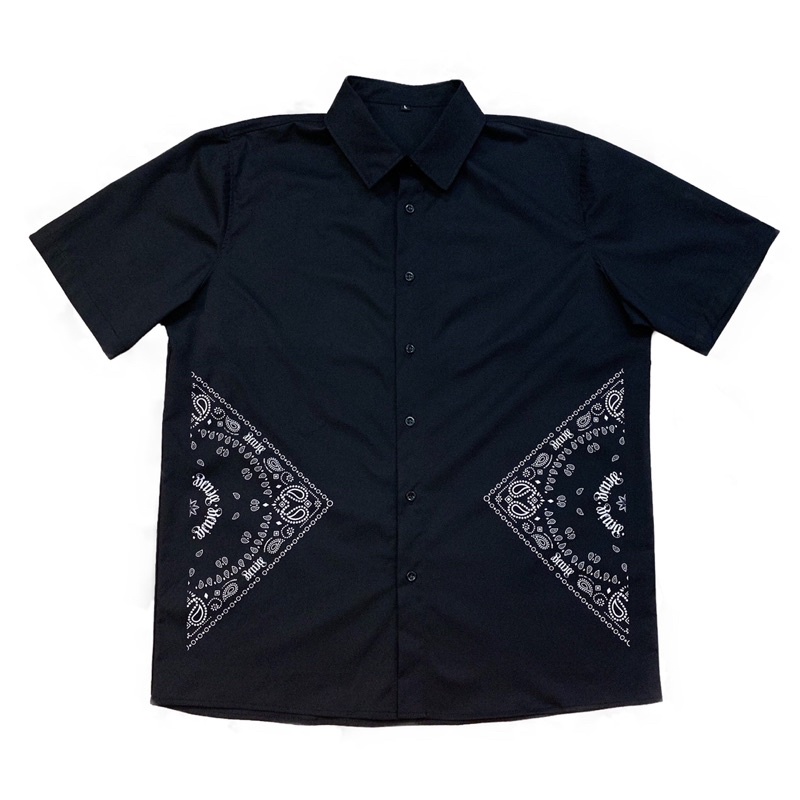 Áo sơ mi Hiphop Unisex nam nữ ngắn tay Bandana Shirt Localbrand