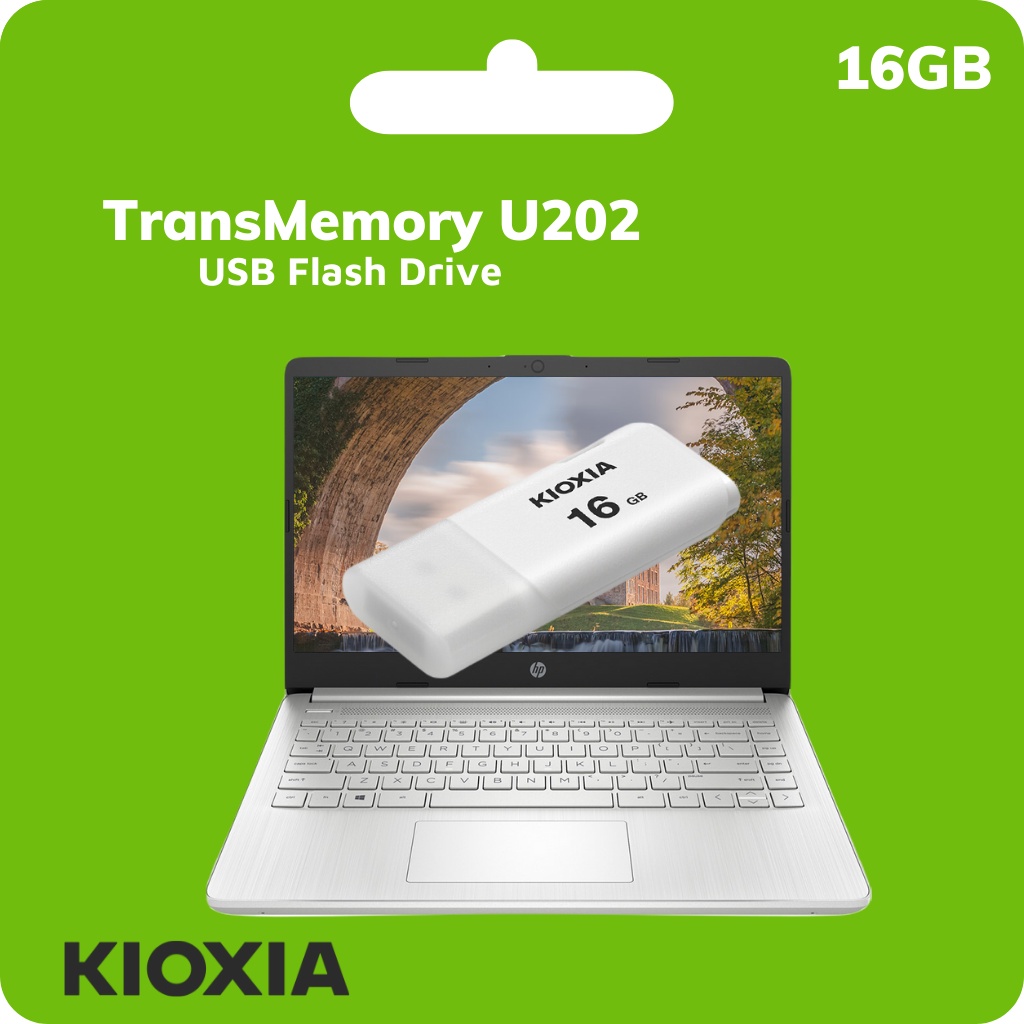 USB 16GB TransMemory Kioxia U202 - Thiết kế móc khóa, nhỏ gọn, kèm quà tặng KIOXIA