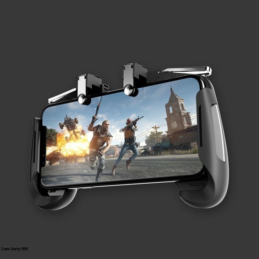 Tay cầm chơi game PUBG, Rules Of Survival kèm nút bắn joystick kim loại AK-16
