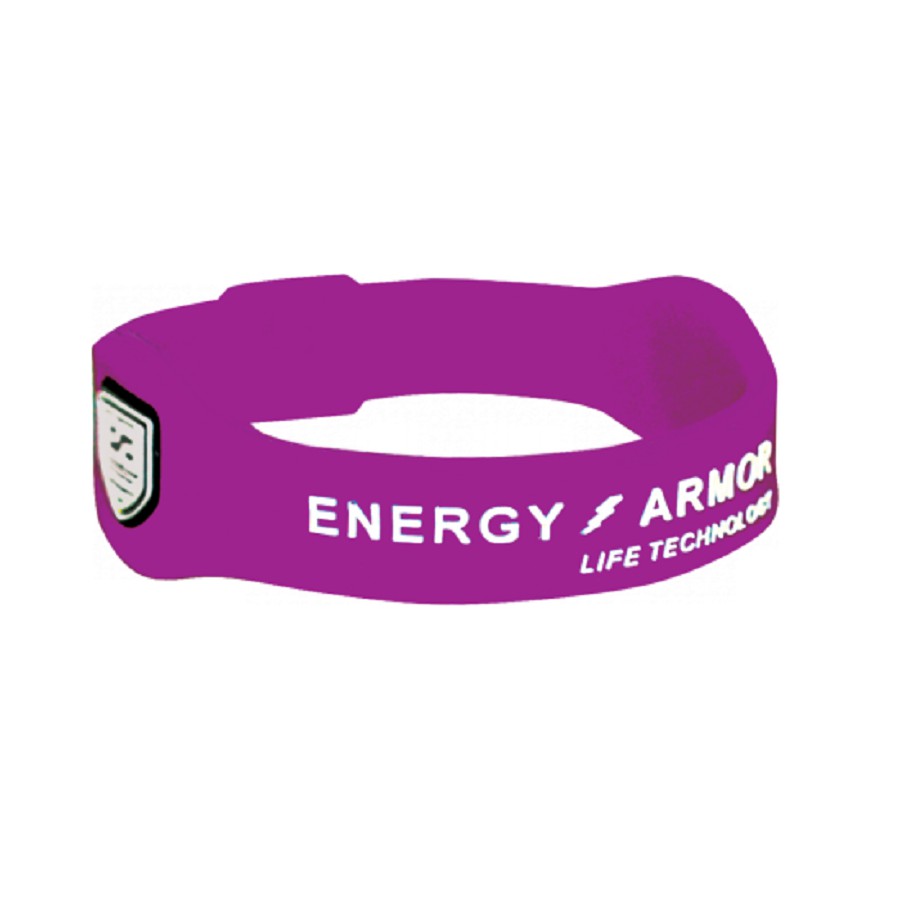 VÒNG ỔN ĐỊNH HUYẾT ÁP ENERGY ARMOR MỸ TRẮNG CHỮ TÍM