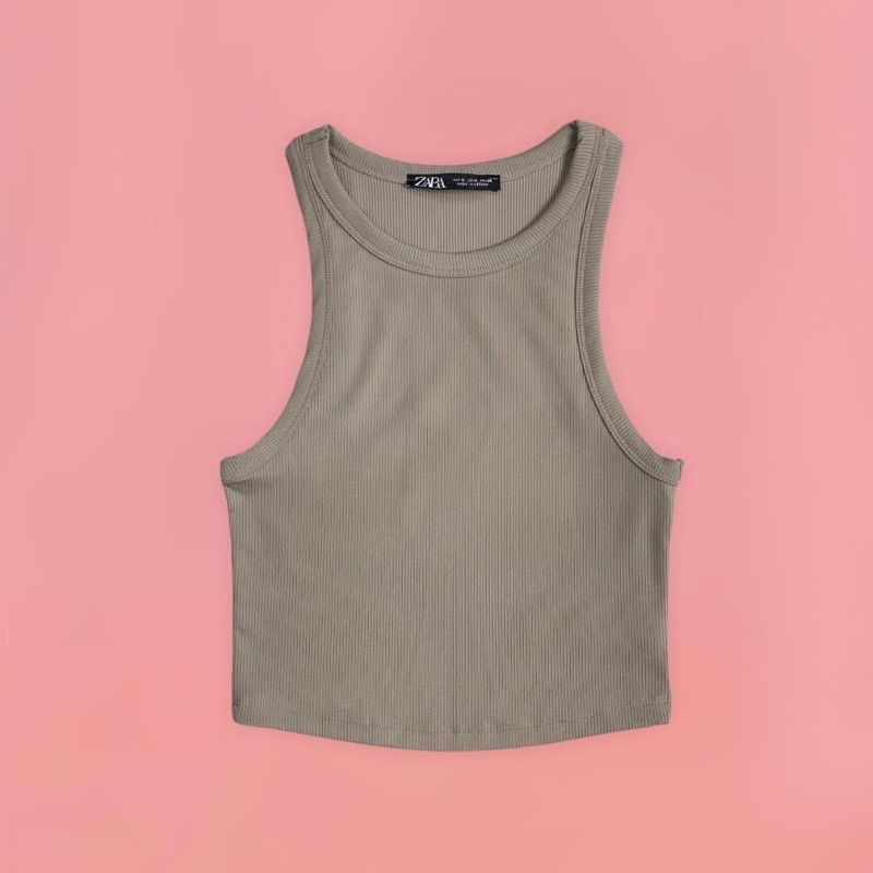 ÁO SÁT NÁCH THUN GÂN CROPTOP