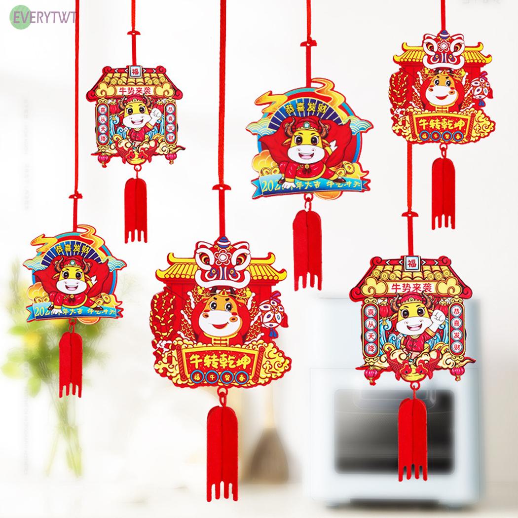 Set 6 Phụ Kiện Treo Trang Trí Cây Thông Giáng Sinh Dễ Thương