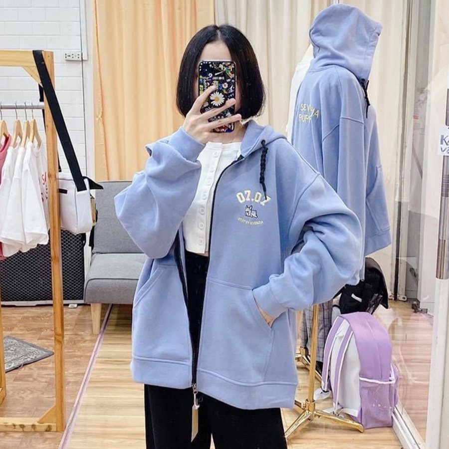 Áo khoát nữ nỉ MSC cute phong cách-A535