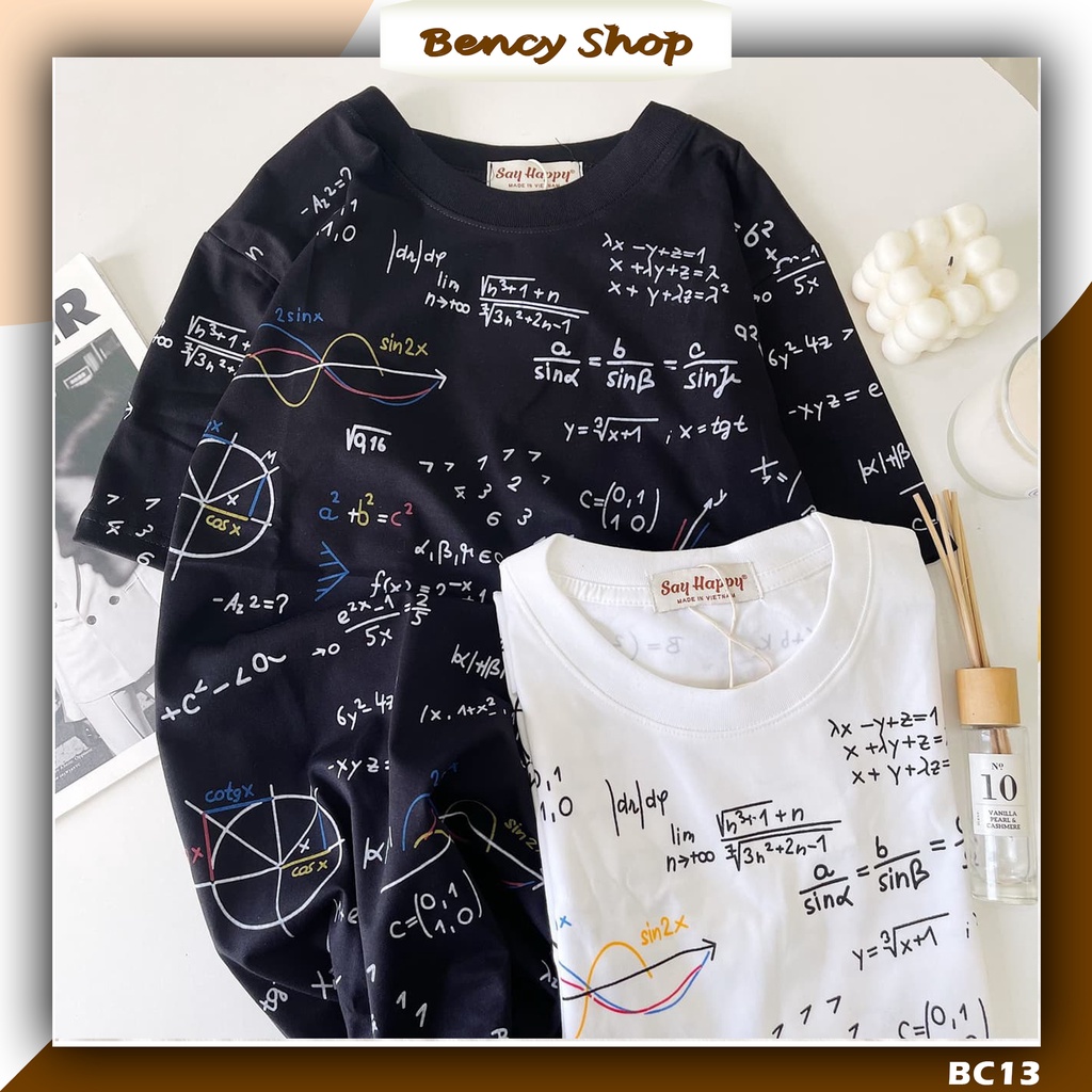 Áo thun toán học nam nữ, áo phông họa tiết Bencyshop
