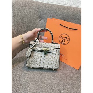 Túi Xách nữ HM da cá sấu size 20❣️Freeship❣️