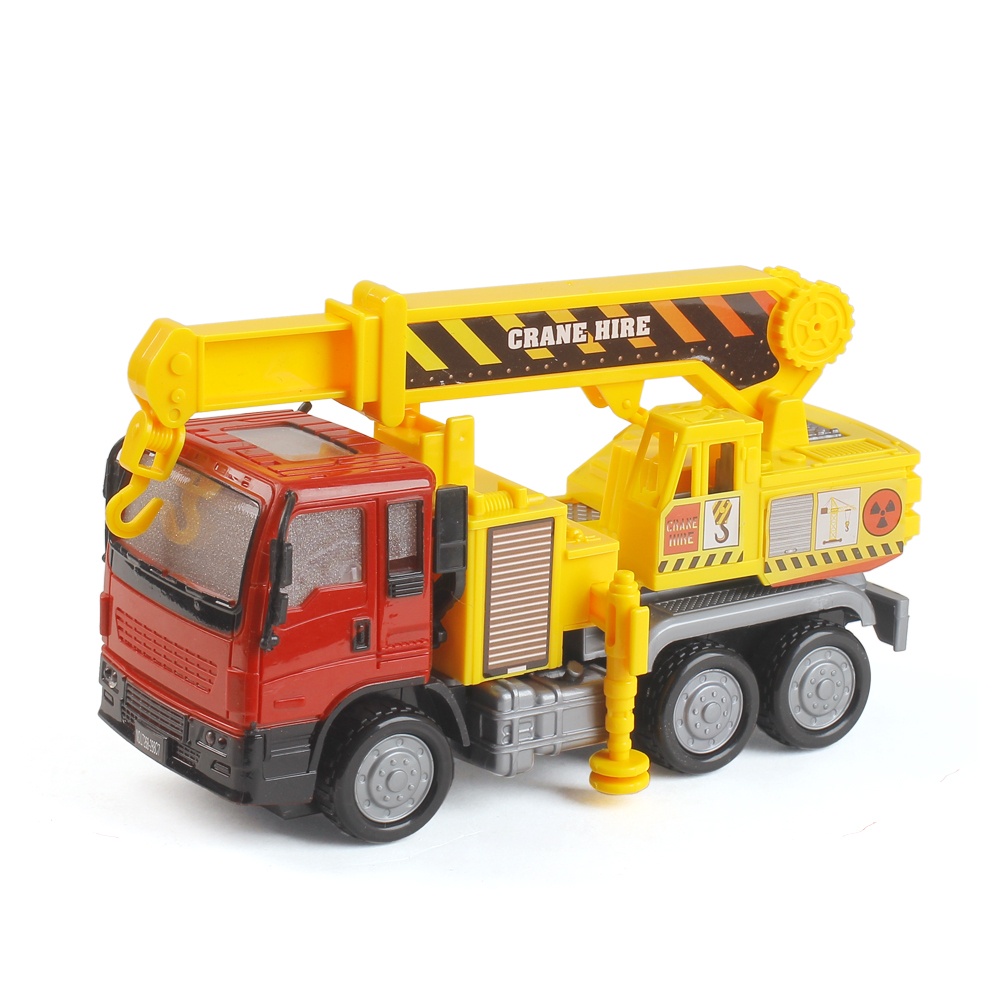 Đồ Chơi Mô Hình Xe Cần Cẩu- Xe Móc Đèn Pin Nhạc 3D Chính Hãng An Toàn Cho Bé
