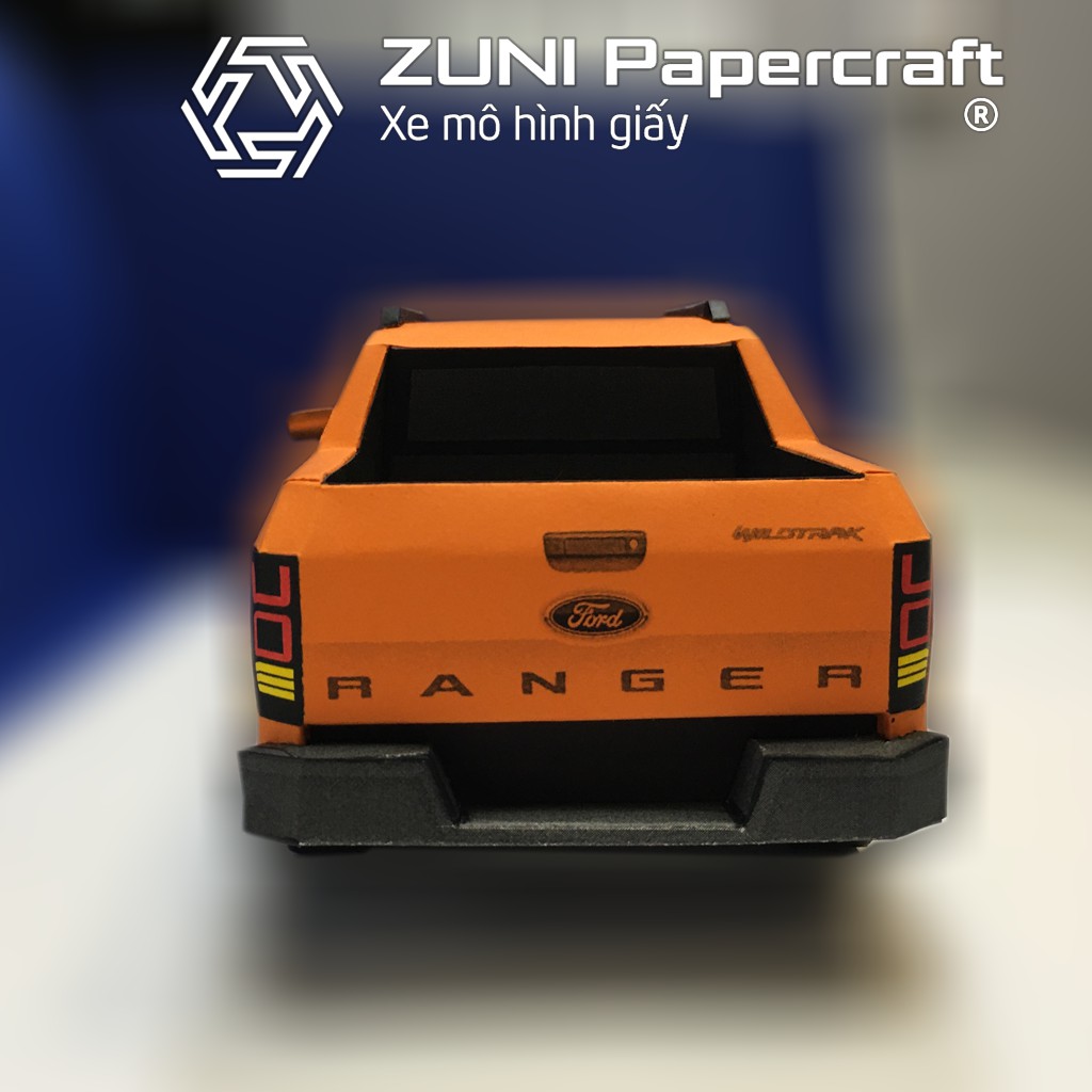 Bộ KIT mô hình giấy xe bán tải Ford Ranger của ZUNI Papercraft