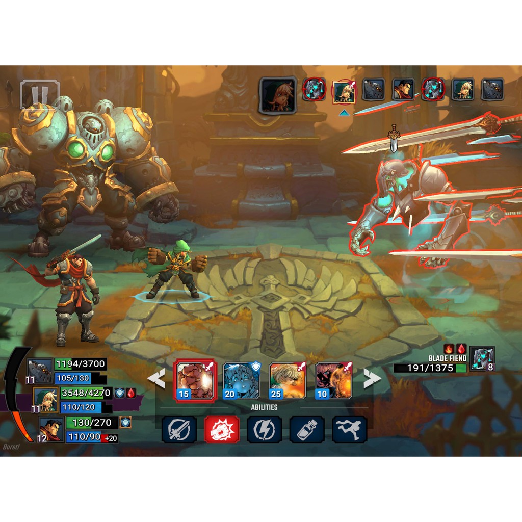 Đĩa game Ps4 Battle Chasers Night War