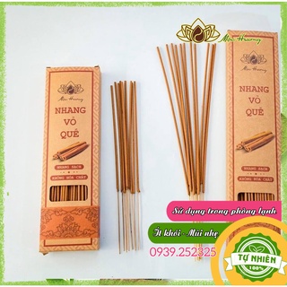 Nhang sạch Mộc Hương ít khói, mùi nhẹ loại hương Quế, hộp 180 cây dài 30cm
