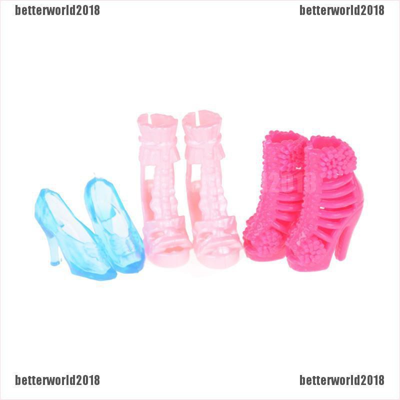 Bộ 12 Đôi Giày Boot Cao Gót 15% 150K Cho Búp Bê LIFETOY30K