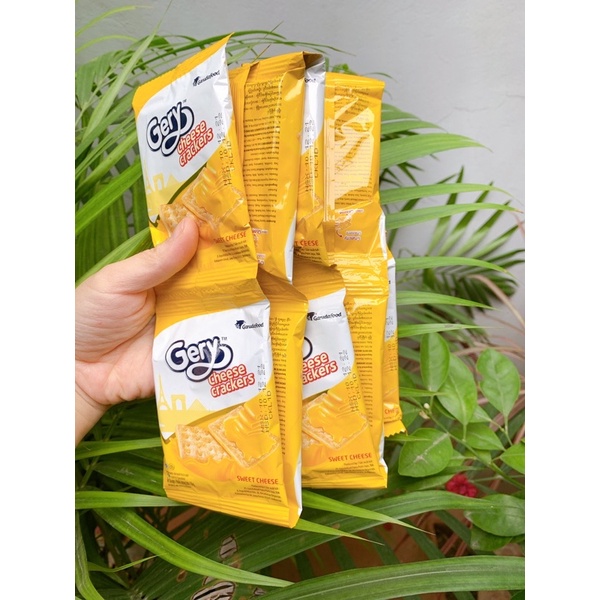 Combo 10 gói bánh quy Gery cheese crackers 10g nhập khẩu Indonesia