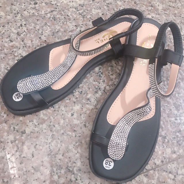 Sandal đính đá size 38