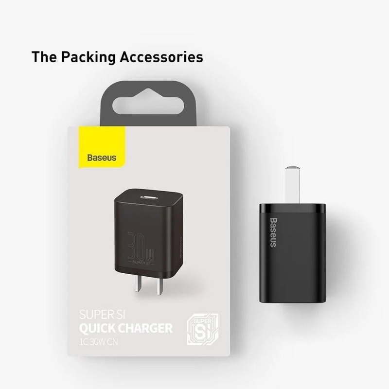 Củ sạc nhanh type c 30w Baseus qc 3.0 cao cấp dùng cho xiaomi , iphone 13pro xsmax 12 ..vv