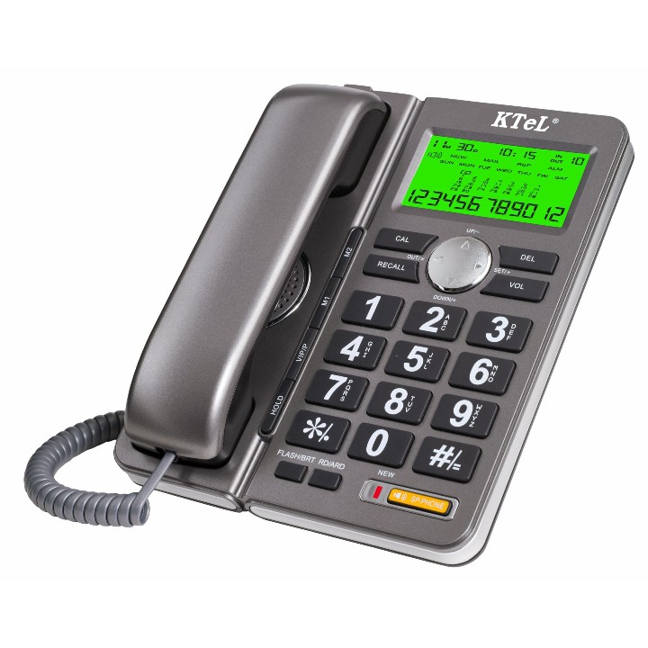 Điện thoại văn phòng, khách sạn, gia đình, loại có dây để bàn, hiện số gọi tới. KTeL 645.