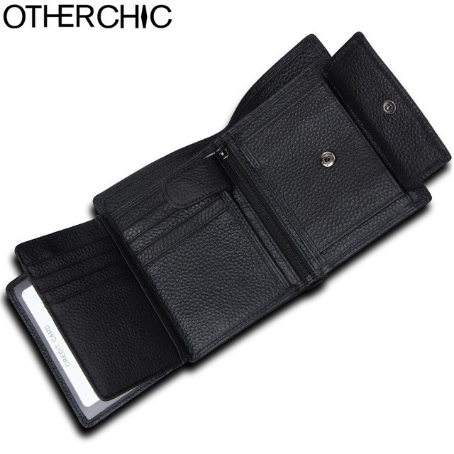 Ví ngắn bằng da thật chống RFID cho nam