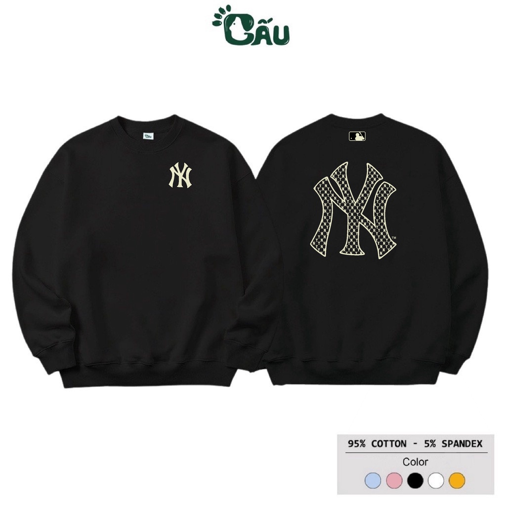 Áo sweater Men194 vải thu đông co dãn, dày dặn mềm mịn form rộng phong cách Unisex - NY NEWYORK
