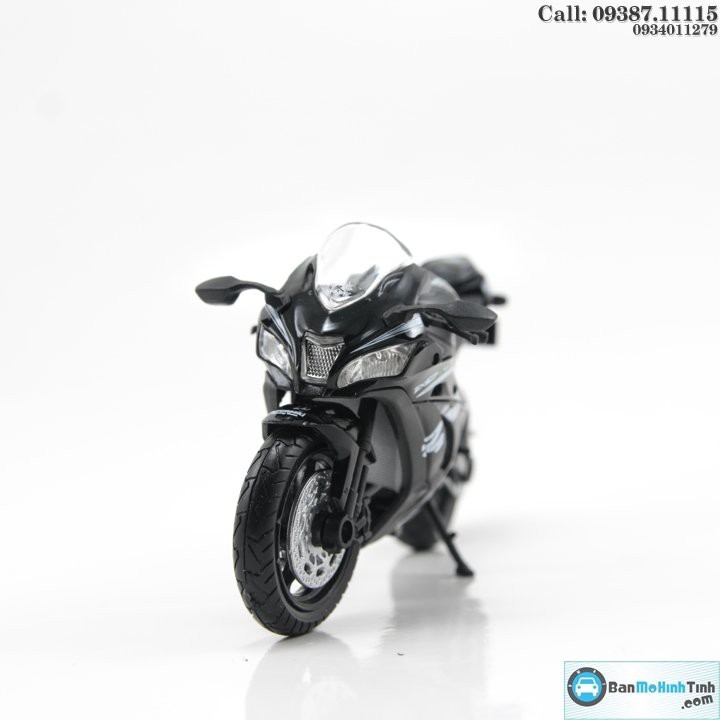 Mô hình xe mô tô Kawasaki Ninja ZX-10R 1:18 Welly Black