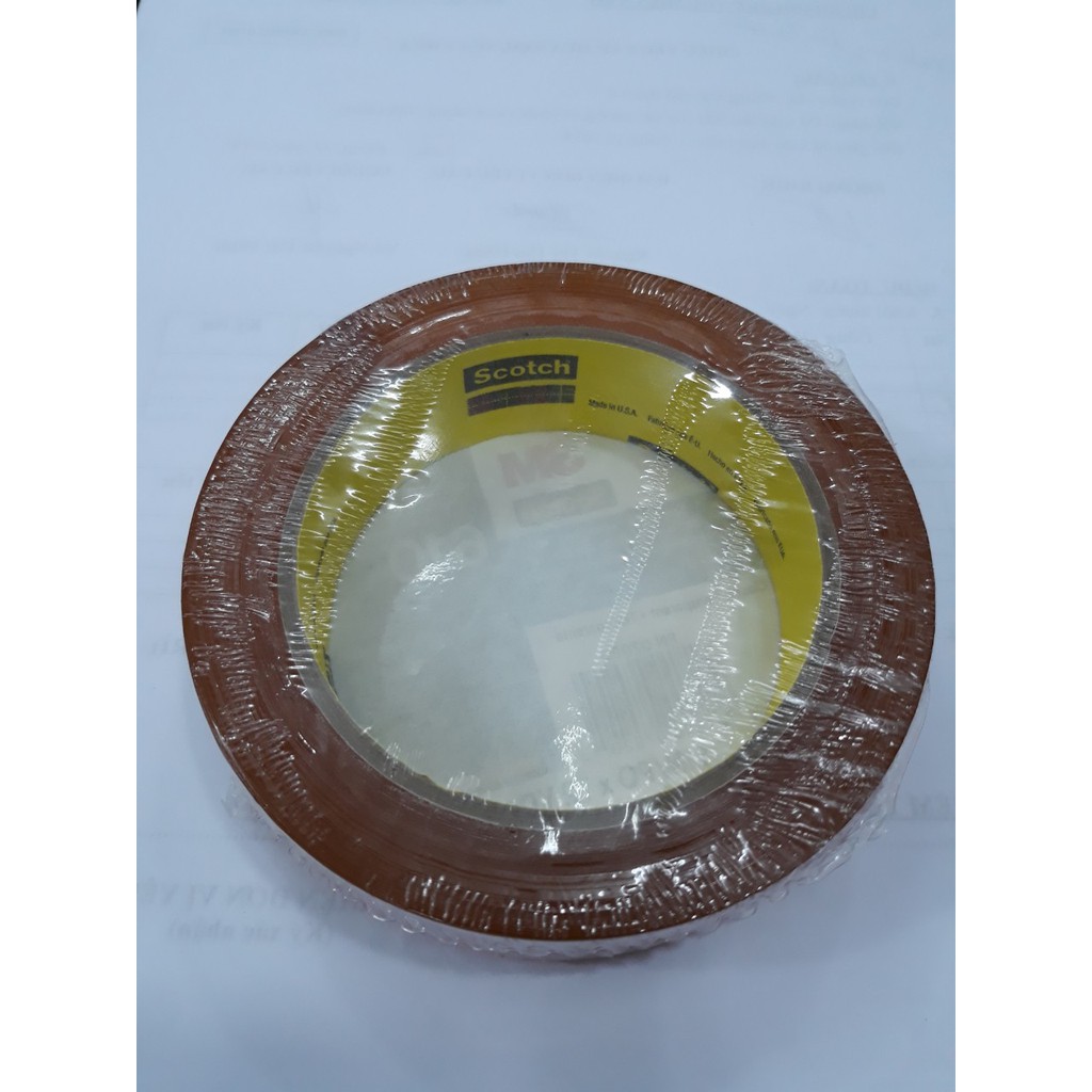 Băng keo 3M 610 kiểm tra độ bám dính mực / sơn Premium Grade Transparent Cellophant tape ( 25mmx72Y)