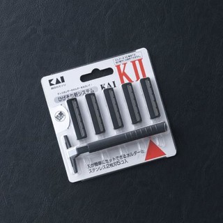 Set dao cạo 2 lưỡi kép KAI KAI (1 thân, 5 lưỡi)